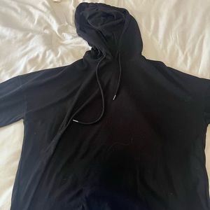 Long sleeve, hooded black sweater from forever 21.